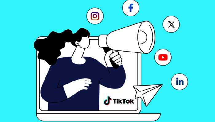 Cross-promote on other social media platforms to grow followers on tiktok