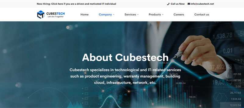 Cubestech startup software companies