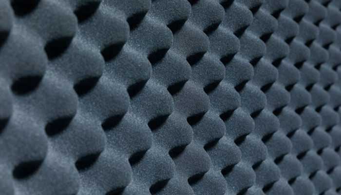 Open-celled foam versus closed-cell acoustic foam