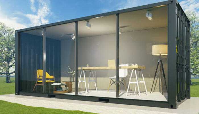 Shipping container workspaces sustainability 