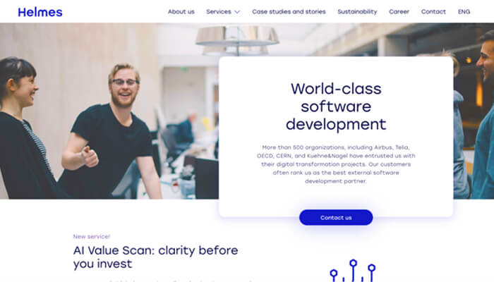 Helmes - Best for Enterprise Software Development and Digital Overhaul