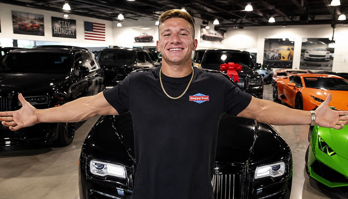 Steve will do it net worth image showing luxury cars, creator success, strong earning power, and influencer lifestyle