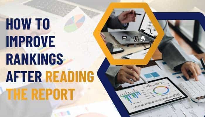 SEO Keyword Ranking Report analysis showing strategies to improve keyword rankings and organic search visibility.
