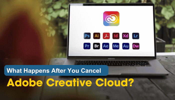 How to cancel adobe subscription - tycoonstory | tycoonstory media How to cancel adobe subscription guide showing adobe creative cloud apps on a laptop and explaining what happens after cancellation.