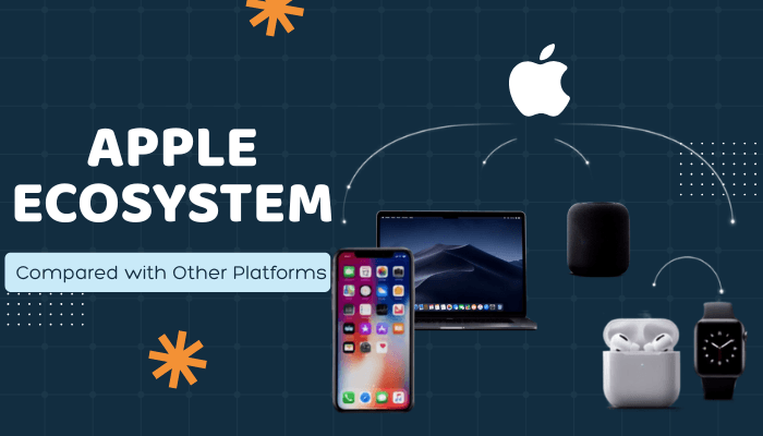 Everything Apple DigitalRGS Apple ecosystem comparison featuring iPhone, MacBook, AirPods, Apple Watch, HomePod, and connected Apple devices across platforms.