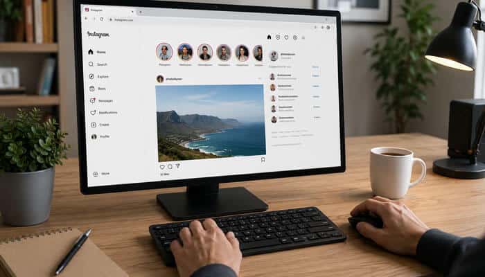What if you are using instagram on desktop -tycoonstory | tycoonstory media How to turn off vanish mode on instagram desktop using instagram web on a computer monitor with messaging interface