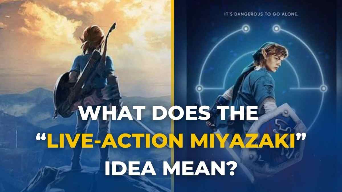 The legend of zelda 2027 live-action movie concept featuring link in a cinematic fantasy setting with discussion about the miyazaki-inspired visual style.