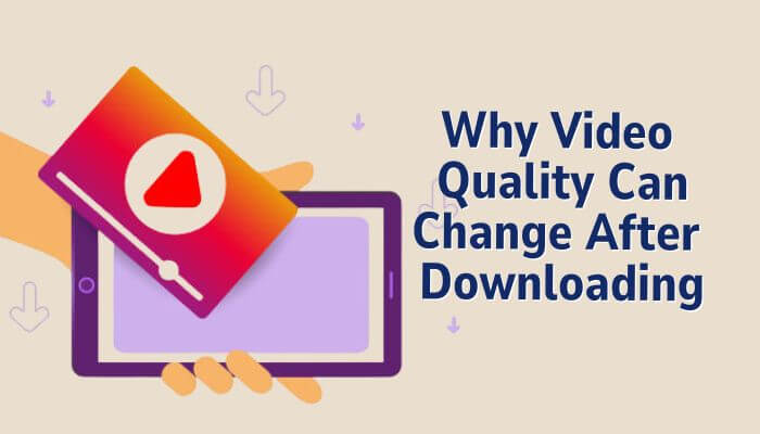 Pengunduh Video FB illustration explaining why Facebook video quality can change after downloading due to resolution, compression, and file processing.